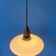 Suspension en verre opalin (style Philips) - Louis Kalff