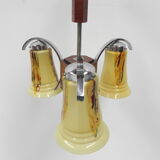 Art deco hanging lamp in glass
