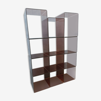 Cube shelves in smoked plexi year 70