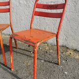 Pair of Tolix bistro chairs
