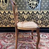 Suite of 6 Louis Philippe straw chairs