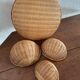 4 ethnic round baskets
