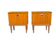 Vintage teak bedside tables from the 1970s.