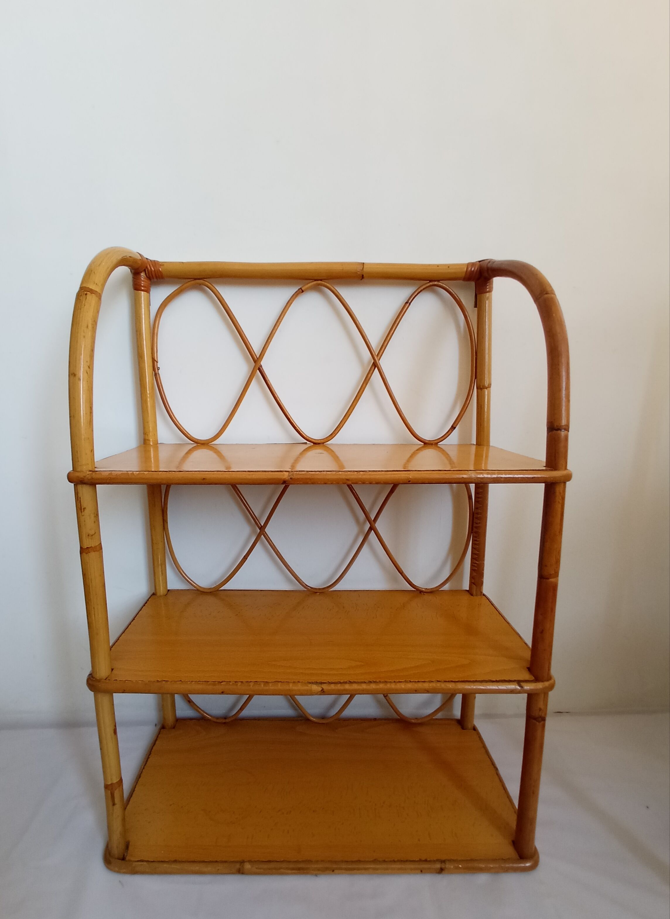 Set of bamboo shelves