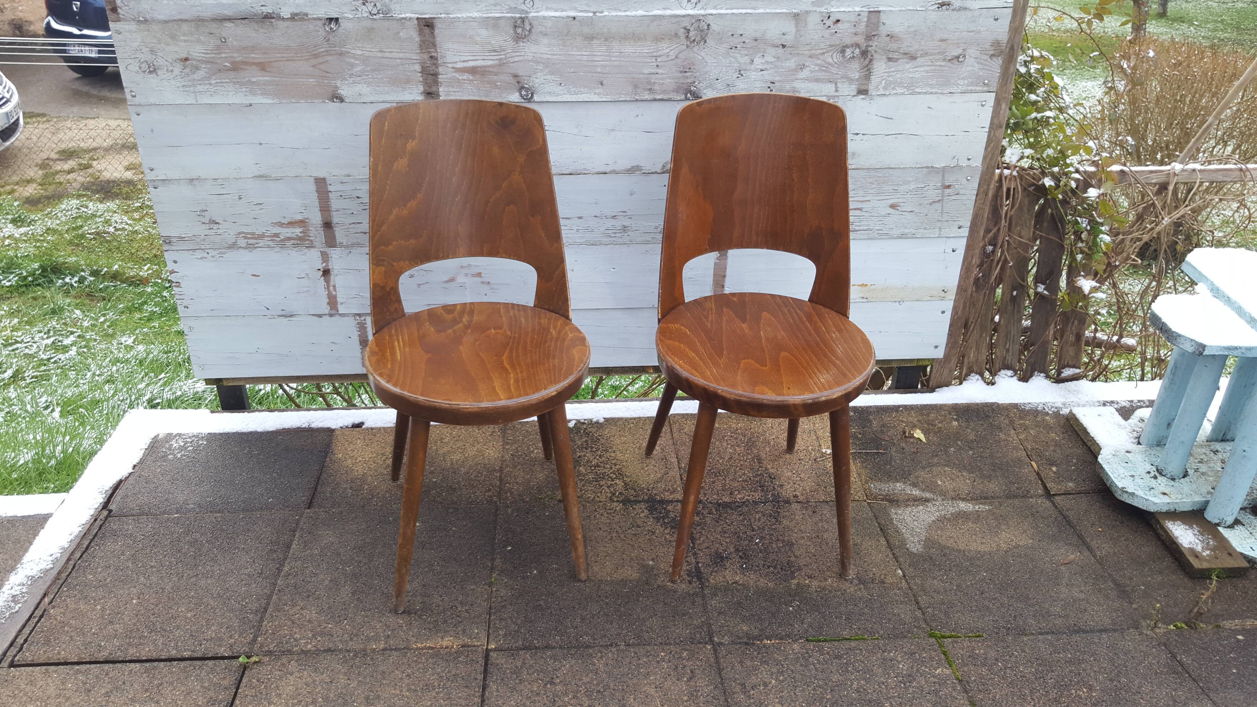 Pair of chairs Baumann model Mondor 60s