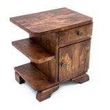 Art deco bedside tables, poland, 1950s