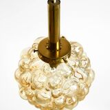Original glass bubble pendant lamp from the 1960s | Manufactured by Limburg