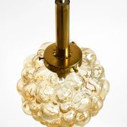Original glass bubble pendant lamp from the 1960s | Manufactured by Limburg