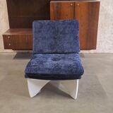 2 chaises longues en contreplaqué, style metz & co
