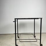 Trolley in perforated sheet metal