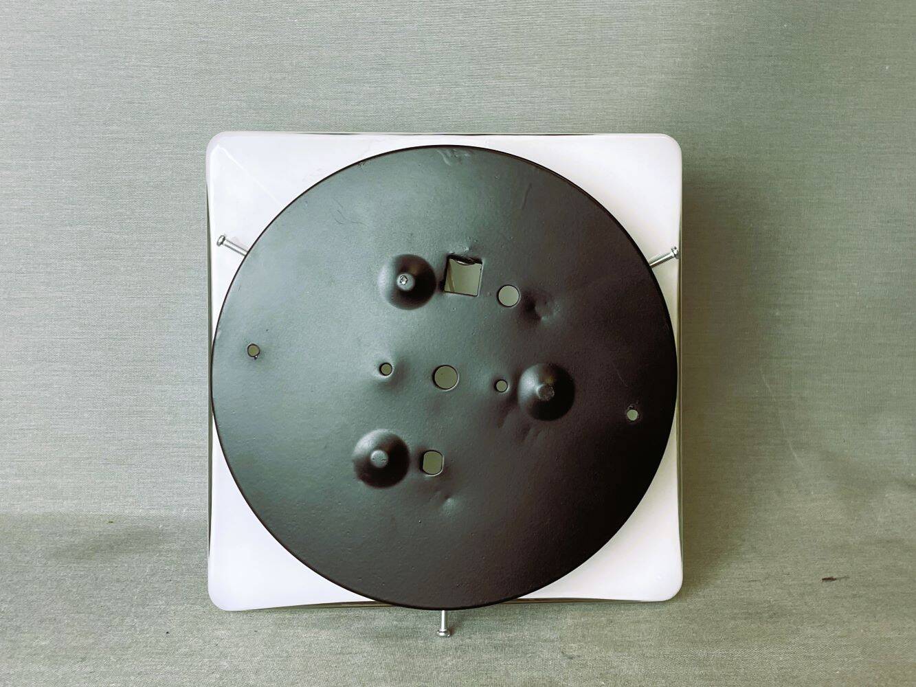 White  glass flush mount ceiling or wall lamp