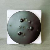 White  glass flush mount ceiling or wall lamp