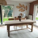 Solid oak farm table