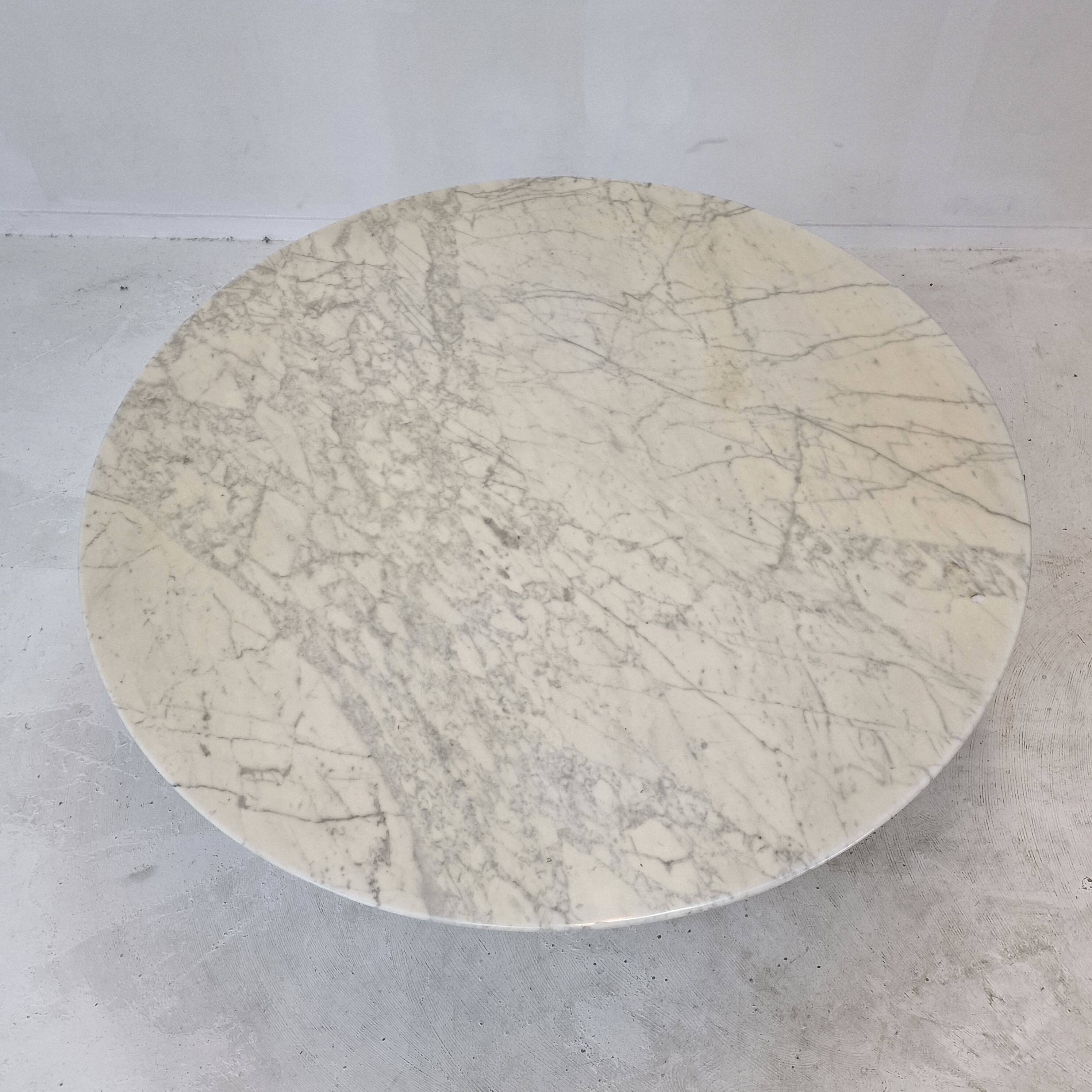 Table de Salle à Manger Knoll en Marbre avec 5 chaises par Eero Saarinen, 1960s