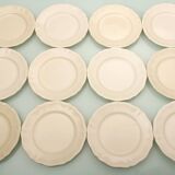 12 flat plates Sarreguemines Digoin