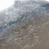 Vintage silver-plated metal salad bowl or large dish by Guy Degrenne.