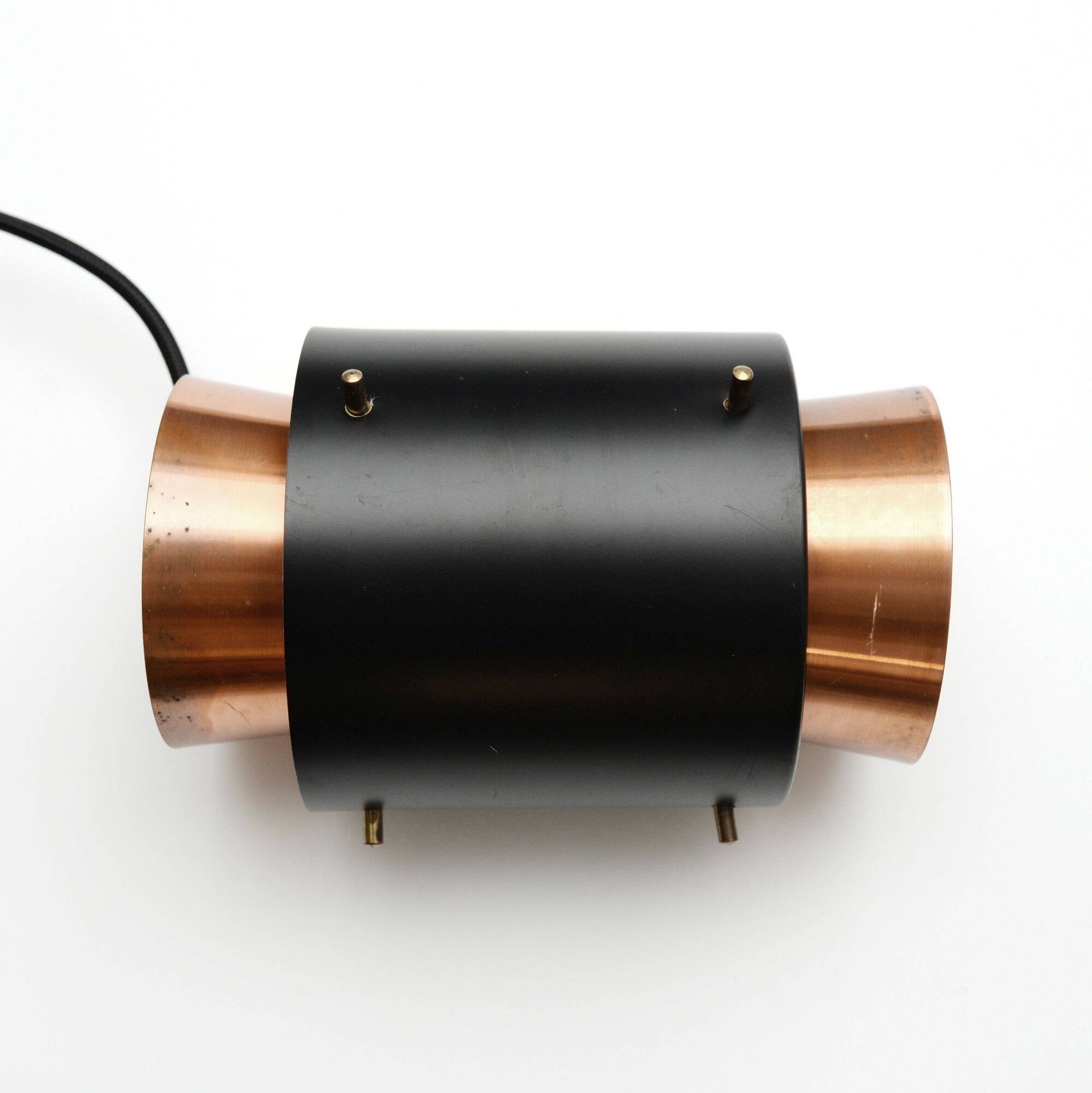 Copper lamp in the Trava style, design by Carl Thore, 1960s