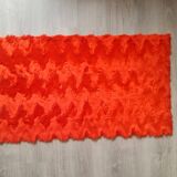 Pelfran rug, red zigzag, vintage 70s