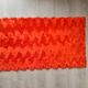 Pelfran rug, red zigzag, vintage 70s