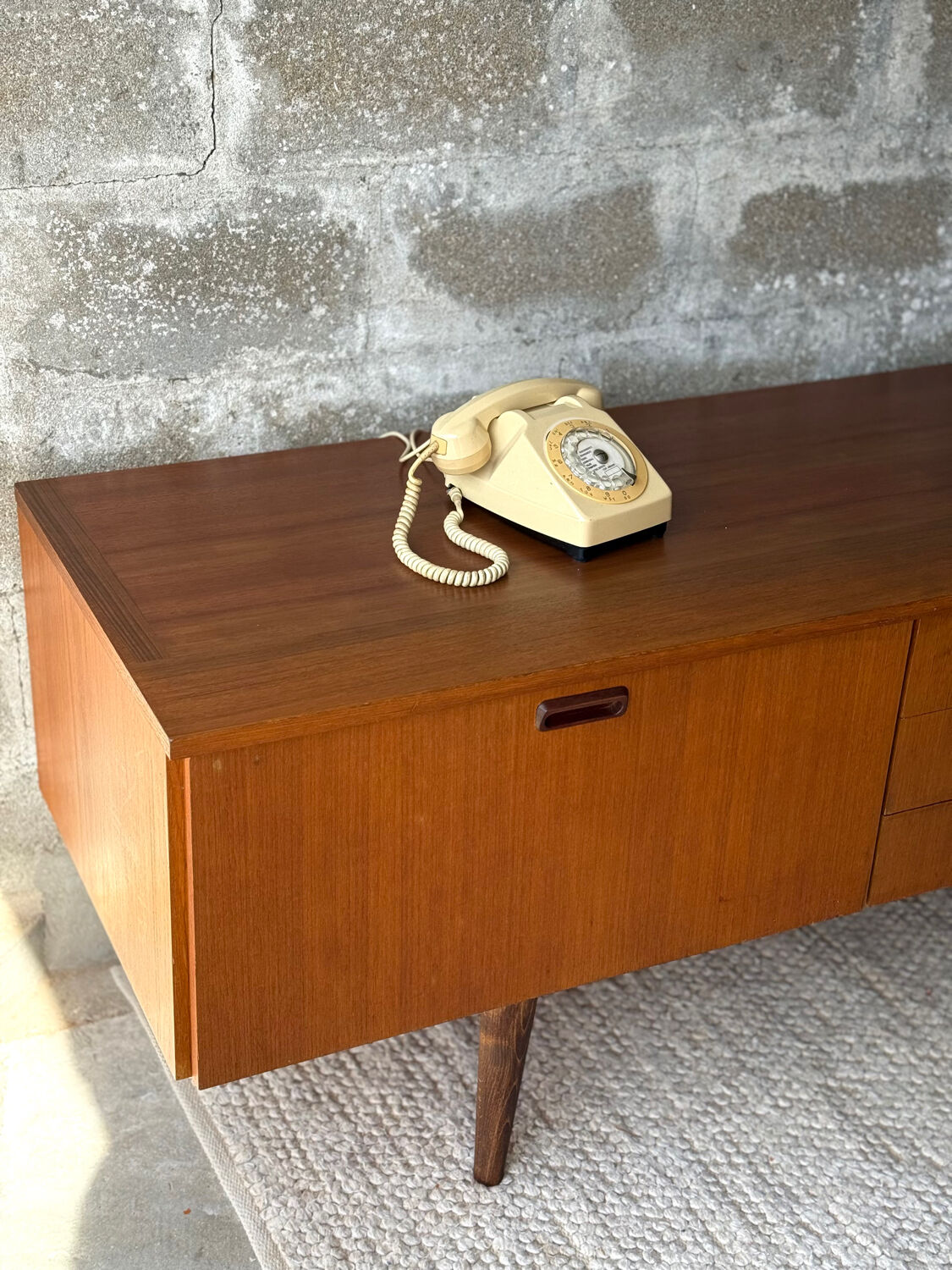 Enfilade scandinave vintage en teck, 1970