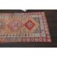 Vintage Turkish Oushak Handmade Wool Cotton Orange Runner Rug 73x311