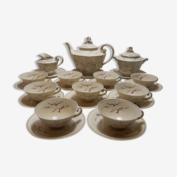 Limoges porcelain tea service by the old royal factory
