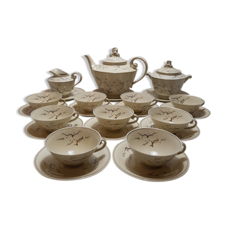 Limoges porcelain tea service by the old royal factory