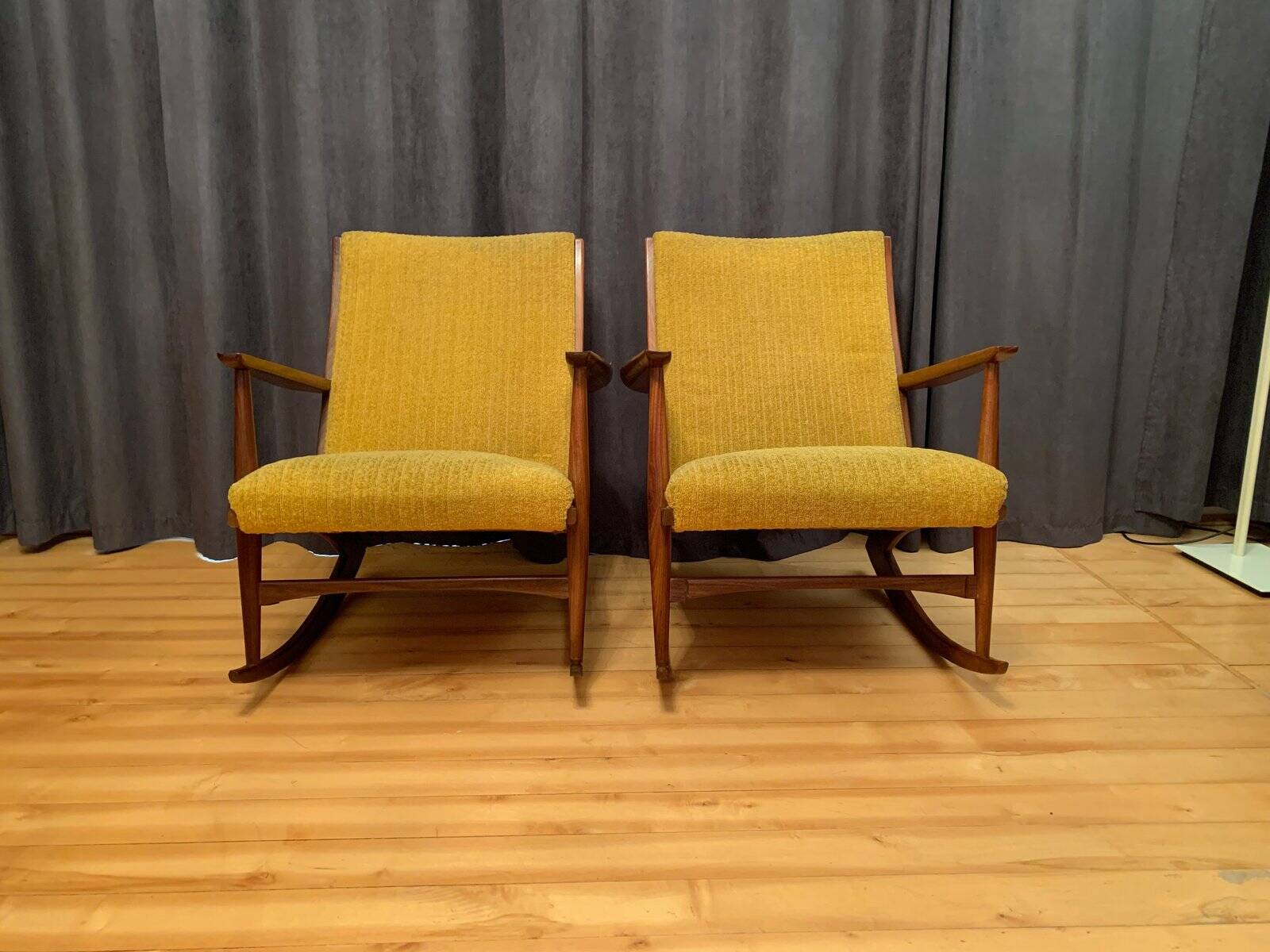 Set of Danish rocking chairs by Georg Jensen for Kubus Furniture, 1950s