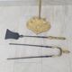 Bronze and iron fireplace kit