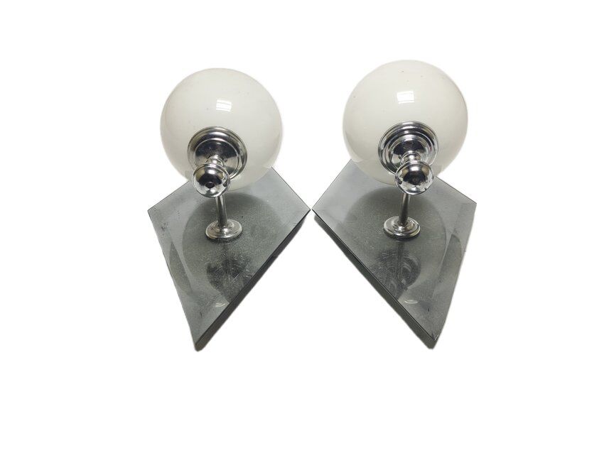 Art Deco sconces, Poland, 1960s, set of 2
