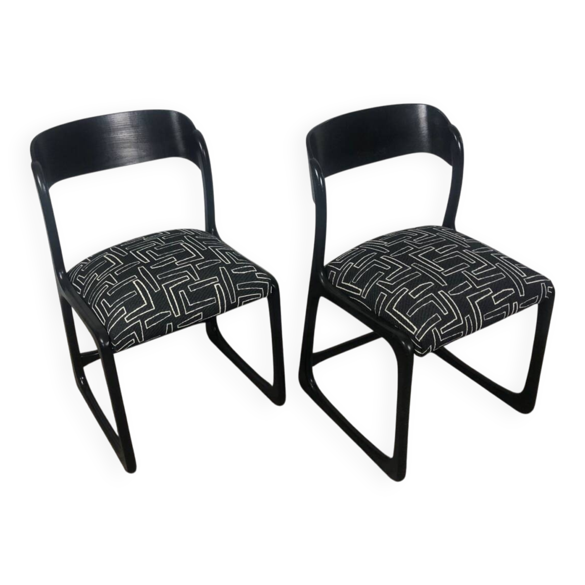 2 Baumann Sleigh Chairs