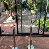 Floor lamp, two arms, modular in the Pierre Folie style