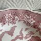 Set of three pink soup plates Fontebasso Made in Italy