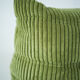 Togo Armchair and Pouf in Fresh green Corduroy