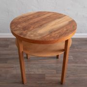 Table d'appoint tchécoslovaque en bois, années 80