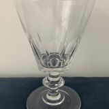 Suite of 5 old Baccarat walking glasses in crystal and glass