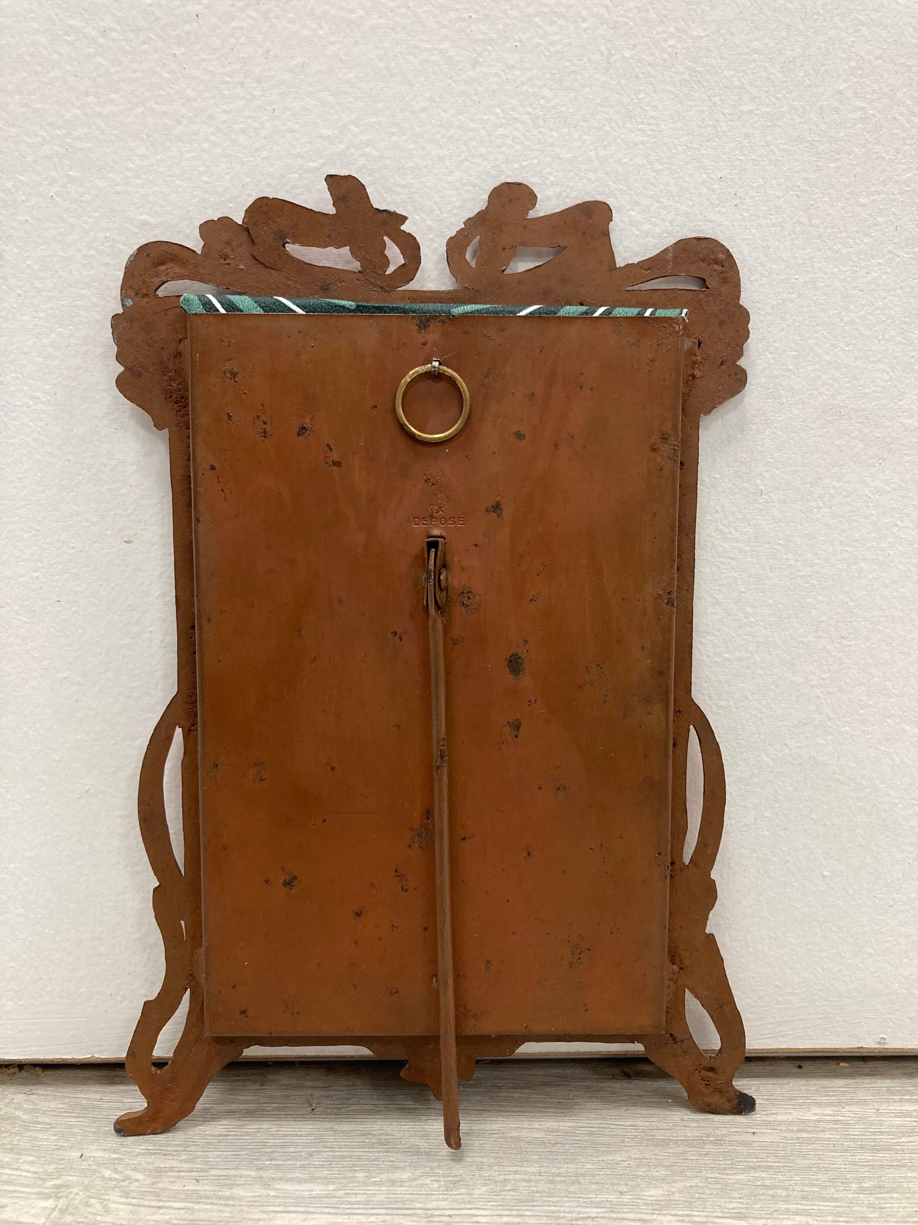 Art Nouveau copper frame