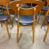 Set of 6 Scandinavian Roger Landault chairs produced by sentou