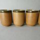 6 enamelled stoneware tumbler glasses