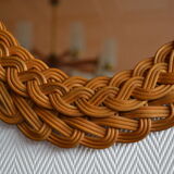 Rattan mirror from the 1960