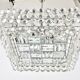 Large square chandelier by Bakalowits with diamond-shaped crystals, Austria, 1950s.