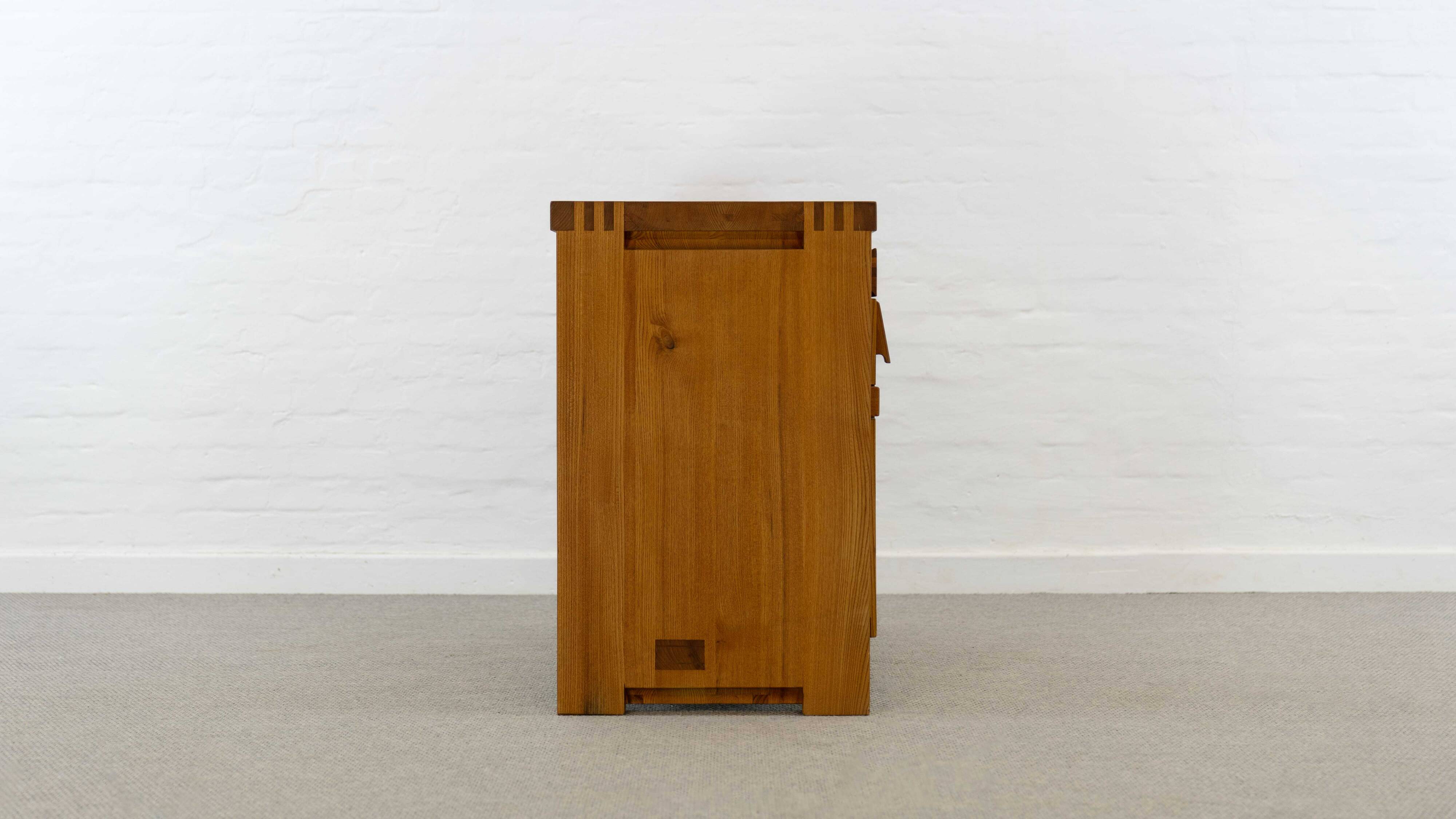 Sideboard Model R09 by Pierre Chapo in solid elm