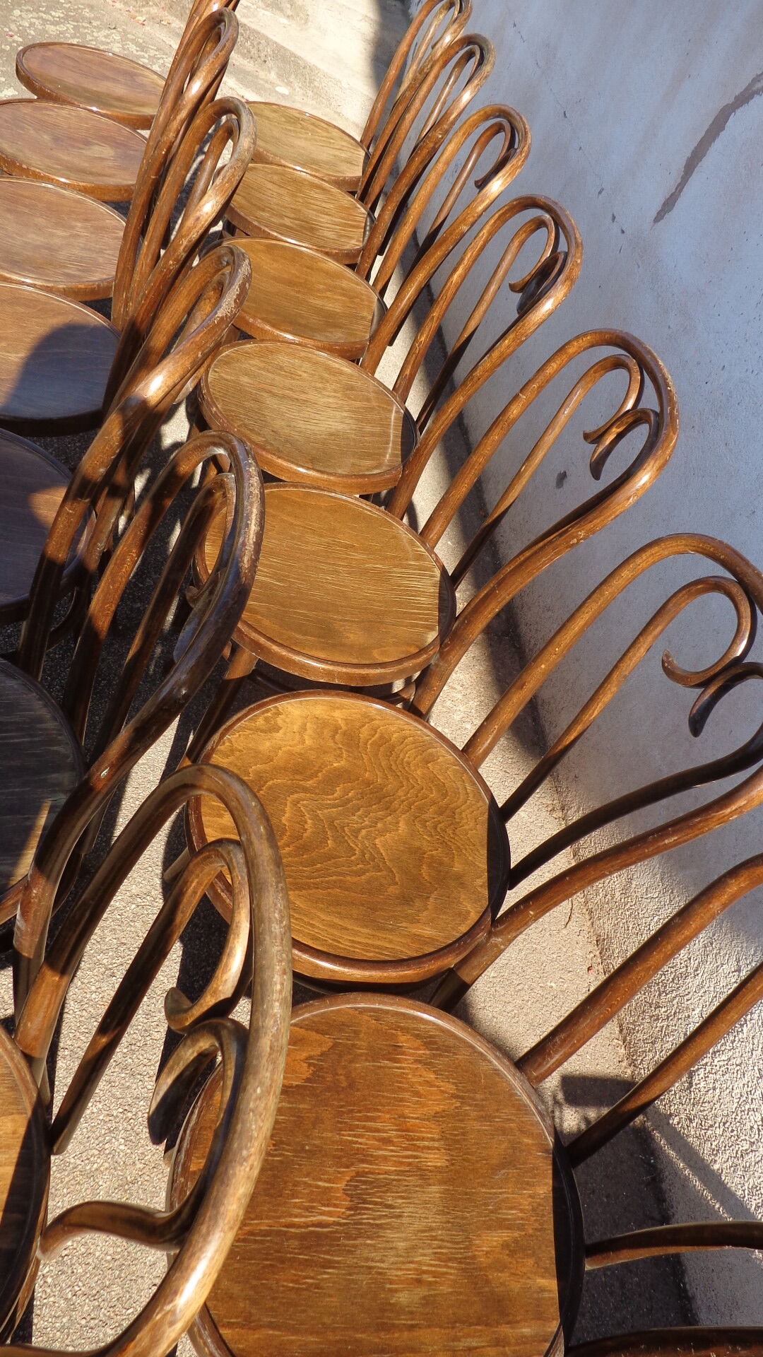 Set of 14 bistro chairs