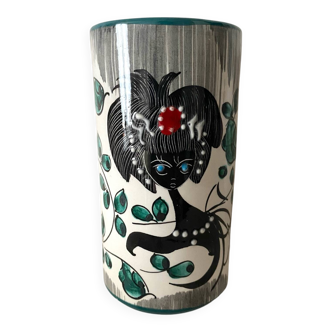 Italian Albisola vase, 12 cm, 1960s