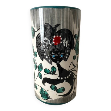 Italian Albisola vase, 12 cm, 1960s