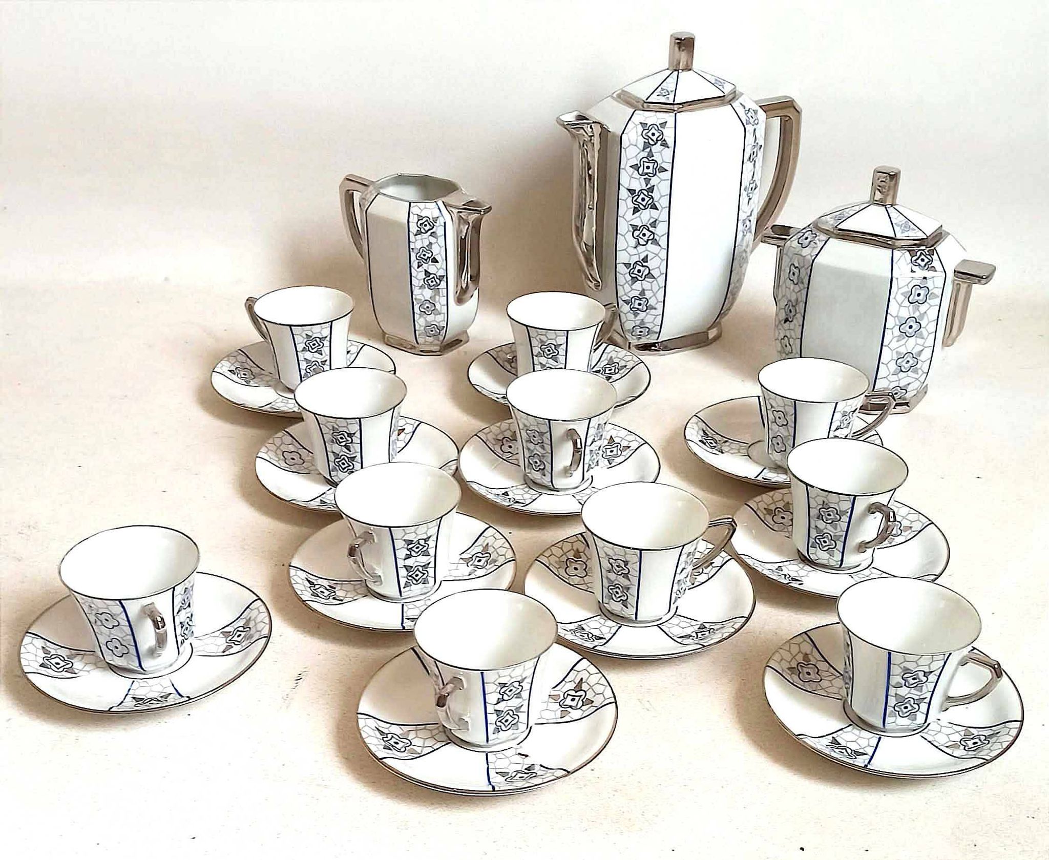 Art Deco coffee service 14 pieces