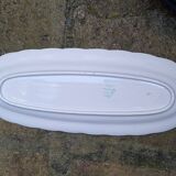 Set of 3 earthenware dishes from Sarreguemines, Riquewihr model.