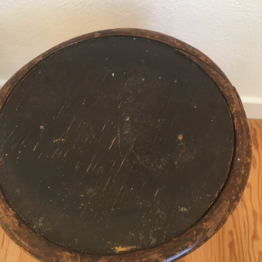 Baumann curved wooden stool