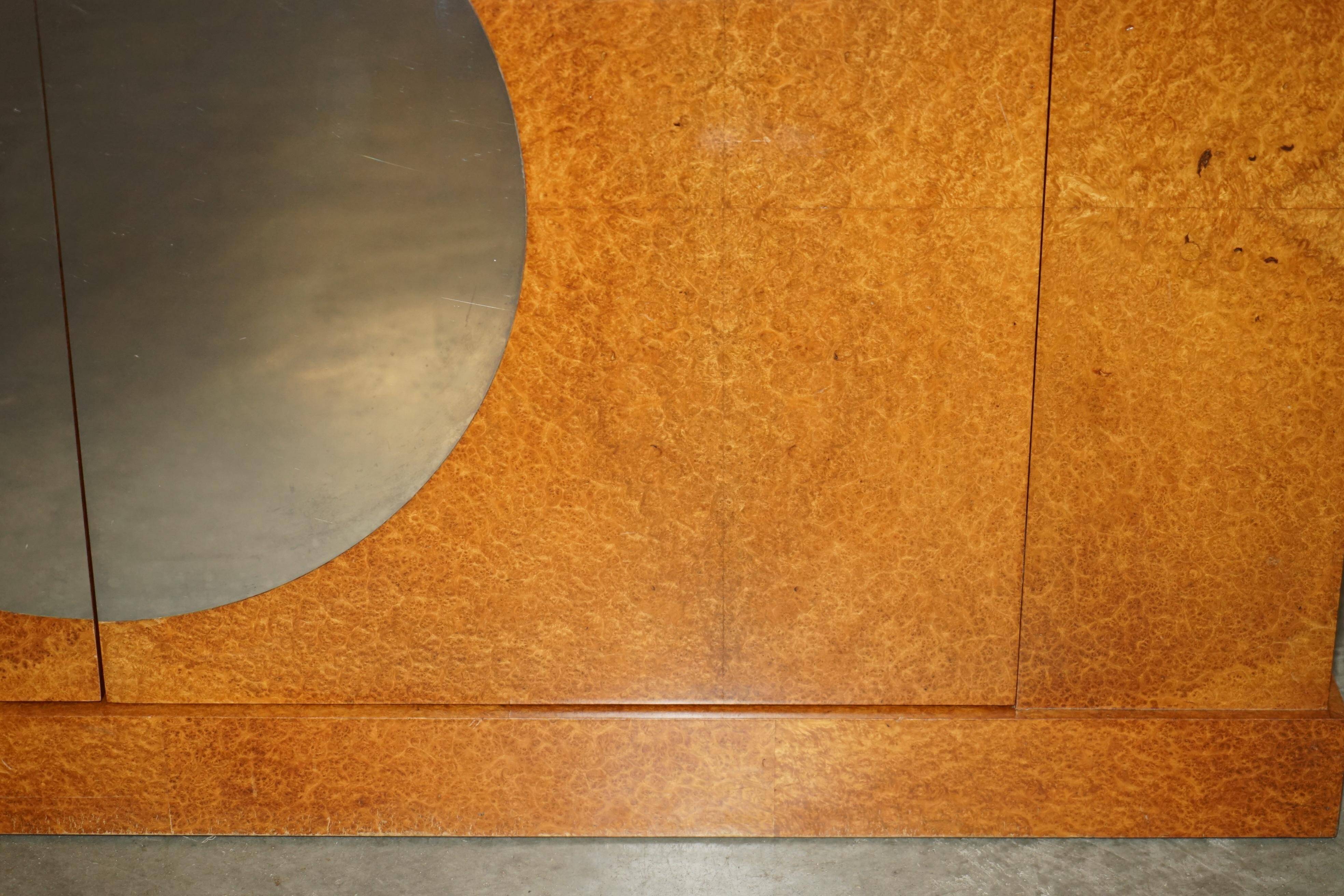 Soane Britain buffet for Bentley in Amboyna burl wood and polished metal.