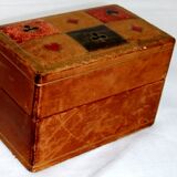 Card game BP Grimaud gilding collection card box leather box bridge